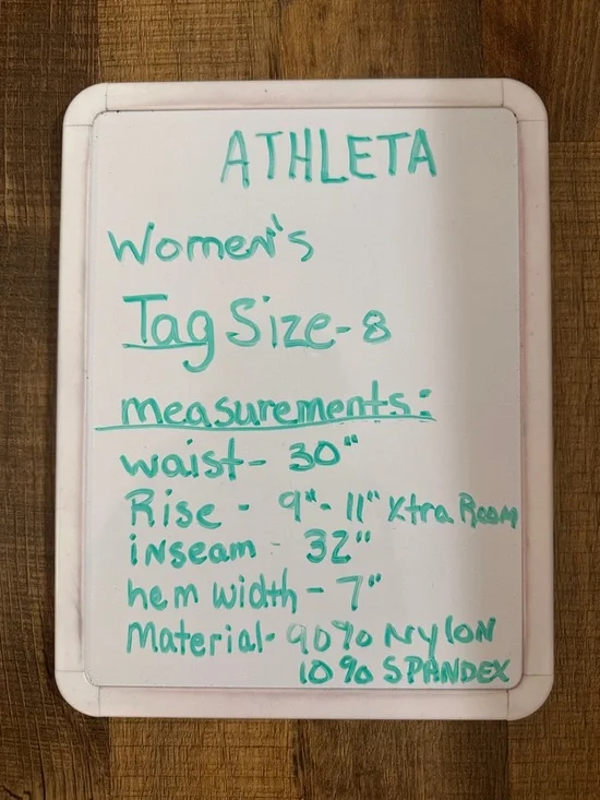 Athleta Women’s Size 8 Olive Green Hiking Pants Nylon Stretch Outdoor - Picture 10 of 10